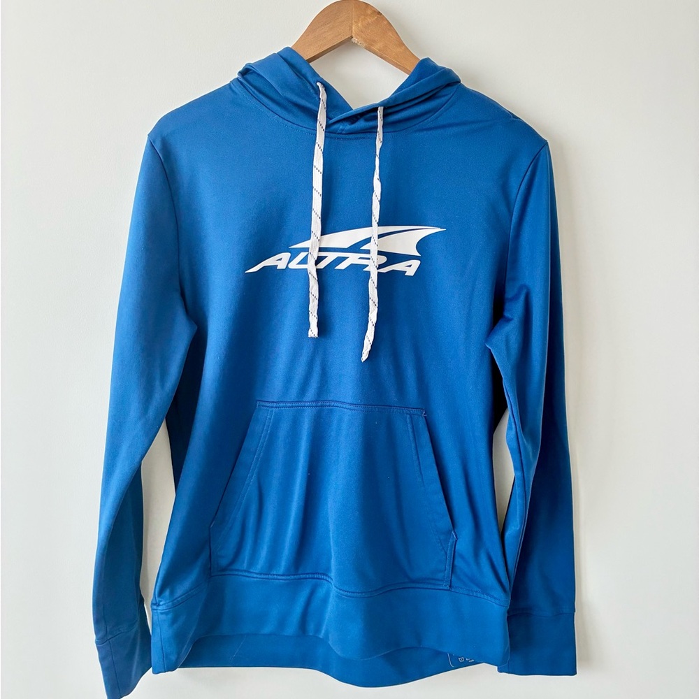 Altra Running Hoodie Men’s Medium – Blue Lightweight Performance Sweatshirt